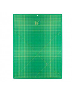 Fond de découpe pour couteaux rotatifs, graduation cm/pouces, 60x45cm, vert 2