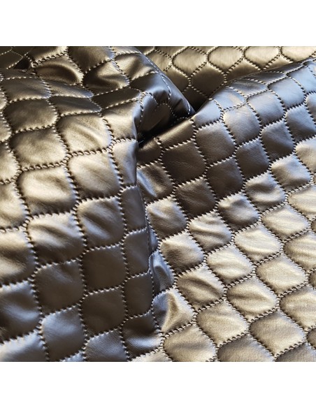 Tissu, Matelassé Brillant, Doré, Laize 140 cm, Polyester Élasthanne