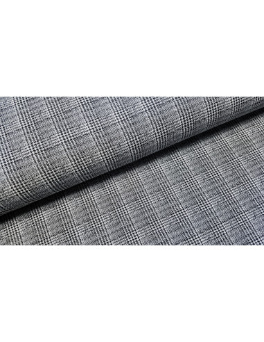 Jersey prince de Galles, noir lurex