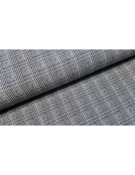 Jersey prince de Galles, noir lurex