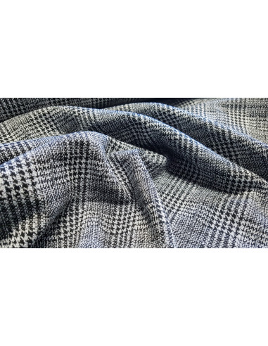 Jersey prince de Galles, noir lurex