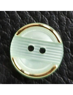 Bouton 2 trous, Ø 12 mm, vert