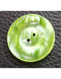 Bouton 2 trous, Ø 27 mm, vert