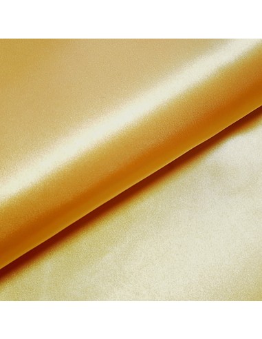 Tissu, Doublure Satinée Unie, Jaune Vif, Laize 150 cm, 100% Polyester