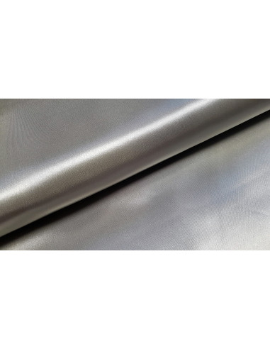 Doublure satin, gris argenté