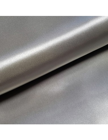 Tissu, Doublure Satin Unie, Gris Argenté, Laize 150 cm, 100% Polyester