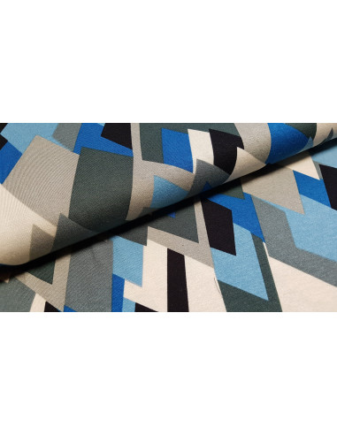 Jersey viscose, géométrique