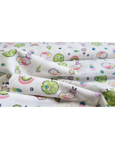 Cretonne de coton, souris