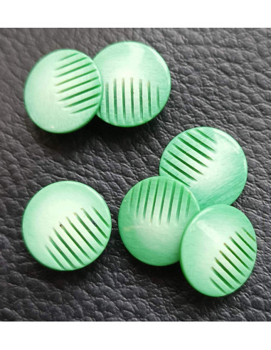 Bouton à queue, Ø 14 mm, vert