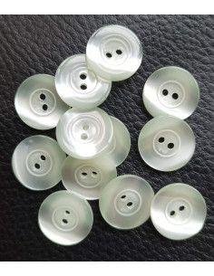 Bouton 2 trous, Ø 14 mm, vert 2