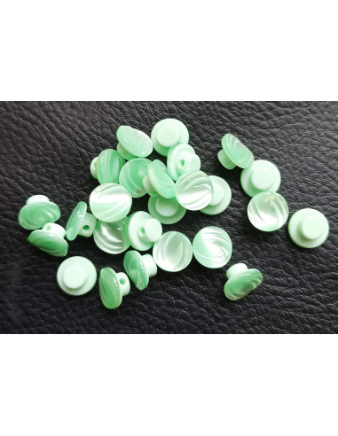 Bouton à queue, Ø 10mm, vert