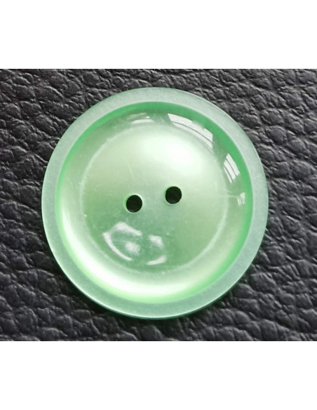 Bouton 2 trous, Ø 21 mm, vert