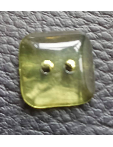 Bouton 2 trous, Ø 14 mm, vert