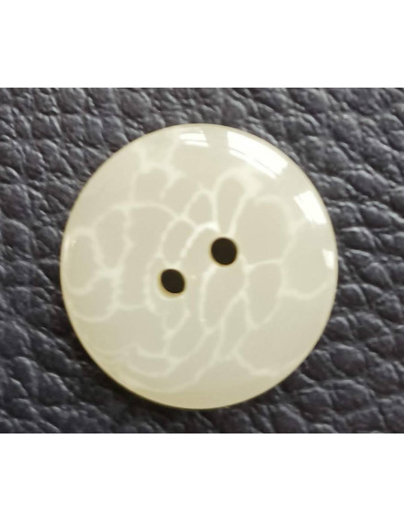 Bouton 2 trous, Ø 17 mm, vert kaki