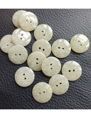 Bouton 2 trous, Ø 17 mm, vert kaki