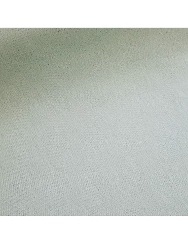 Tissu, Demi-natté Aspect Lin Lurex, Vert Tendre, Laize 140 cm, Coton Polyester Métal 200g/m²