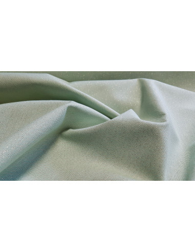 Demi-natté, aspect lin lurex, vert tendre