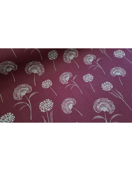 Demi-natté, aspect lin, pissenlit prune