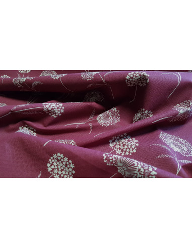 Demi-natté, aspect lin, pissenlit prune