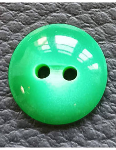 Bouton 2 trous, Ø 14 mm, vert