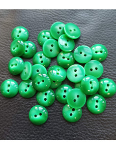 Bouton 2 trous, Ø 14 mm, vert 2