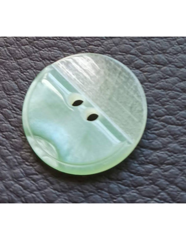 Bouton 2 trous, Ø 21mm, vert