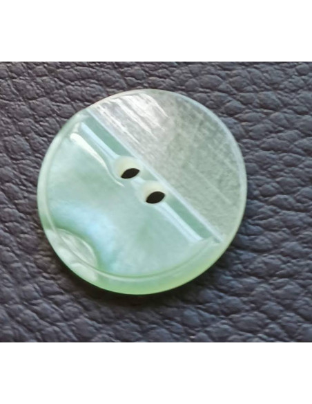 Bouton 2 trous, Ø 21mm, vert