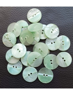 Bouton 2 trous, Ø 21mm, vert 2