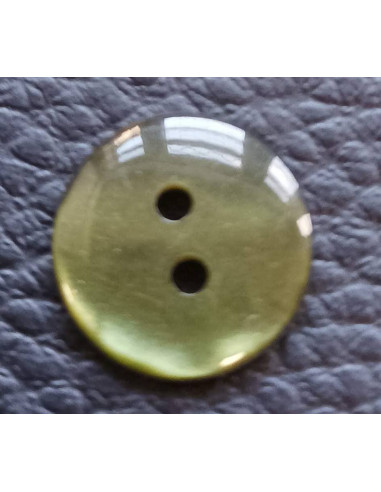 Bouton 2 trous, Ø 14 mm, vert