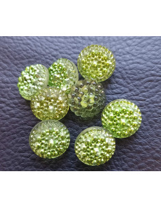 Bouton à queue, Ø 15 mm, vert 2