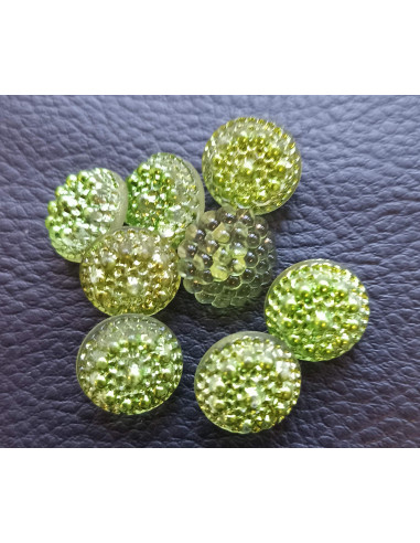 Bouton à queue, Ø 15 mm, vert
