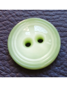 Bouton 2 trous, Ø 21mm, vert
