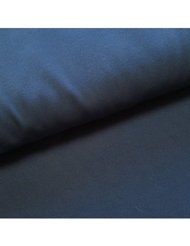 Tissu, Crêpe Uni, Bleu Marine, Laize 150 cm, 100% Polyester