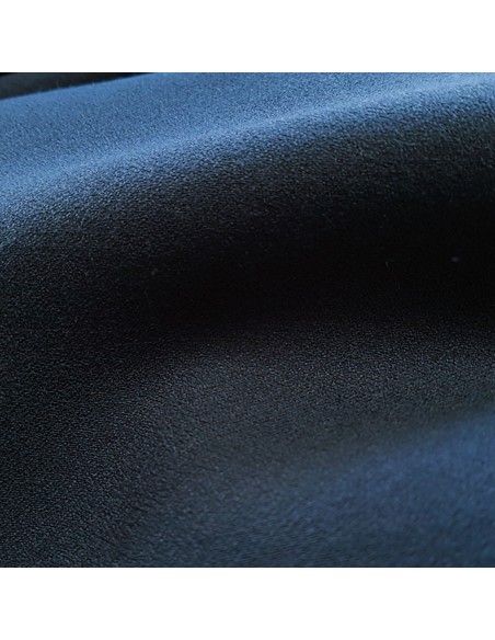 Tissu, Crêpe Uni, Bleu Marine, Laize 150 cm, 100% Polyester