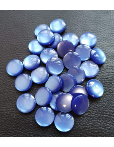 Bouton à tunnel , Ø 18 mm, bleu