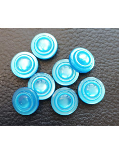 Bouton à queue, Ø 14 mm, bleu 2