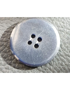 Bouton 4 trous, Ø 27 mm, bleu