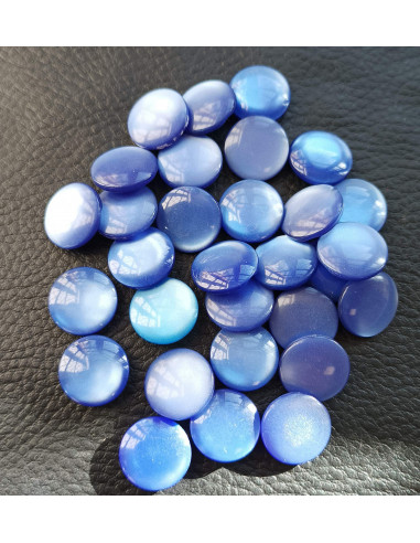 Bouton à tunnel, Ø 14 mm, bleu