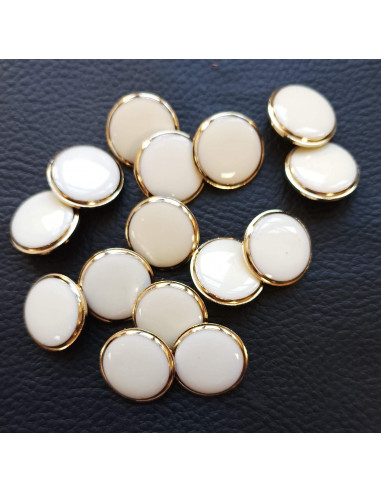 Bouton à queue, Ø 19 mm, beige