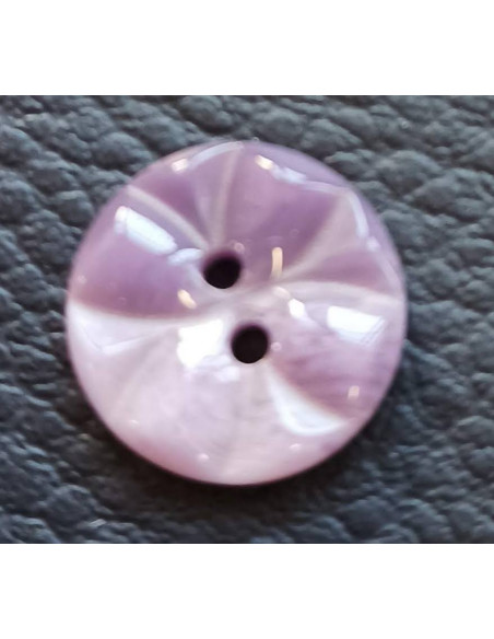 Bouton 2 trous, Ø 14 mm, violet