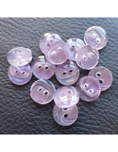 Bouton 2 trous, Ø 12 mm, violet 2