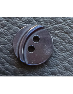 Bouton 2 trous, Ø 11mm, bleu