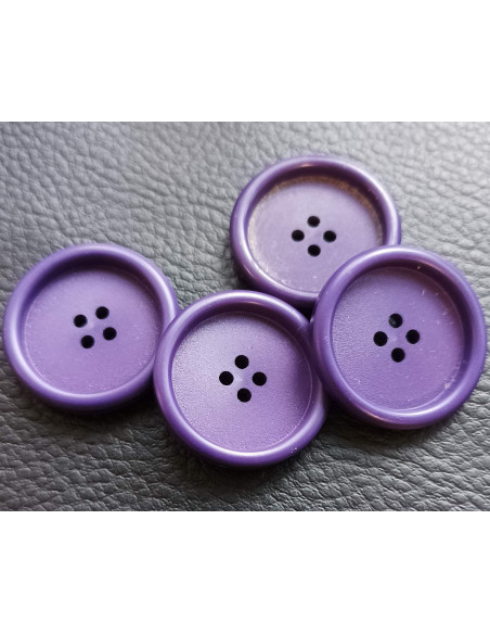 Bouton 4 trous, Ø 27 mm, violet