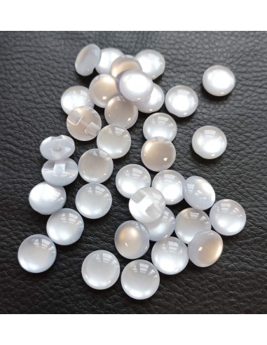 Bouton tunnel, Ø 12 mm, blanc