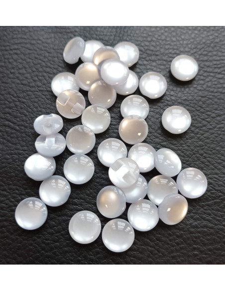 Bouton tunnel, Ø 12 mm, blanc