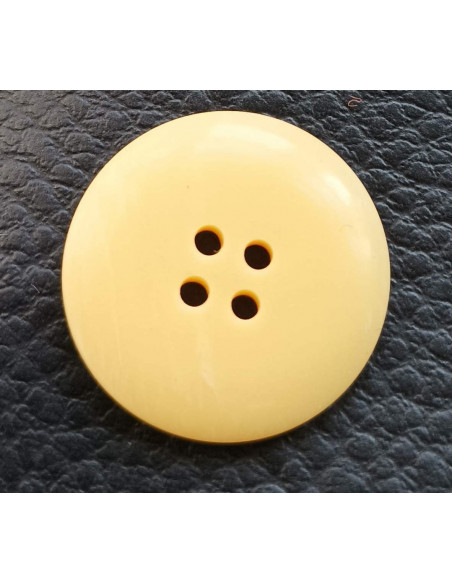 Bouton 4 trous, Ø 21mm, jaune