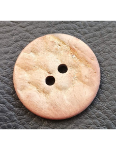 Bouton 2 trous, Ø 27 mm, marron