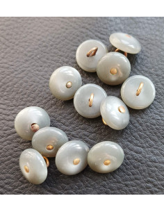 Bouton à queue, Ø 14 mm, gris 2