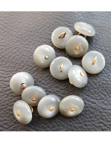 Bouton à queue, Ø 14 mm, gris