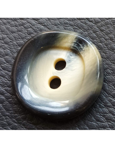 Bouton 2 trous, Ø 27 mm, noir